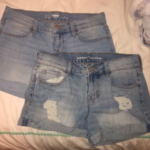 PAIR of SHORTS - ONE DISTRESSED, ONE BOYFRIEND